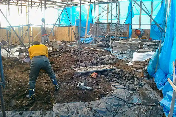 ビオガーデンの起伏工事