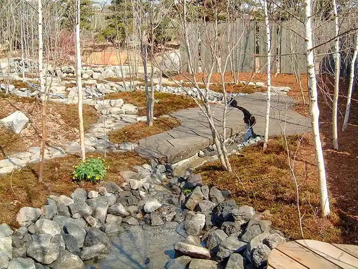 ビオガーデンの石組み完成
