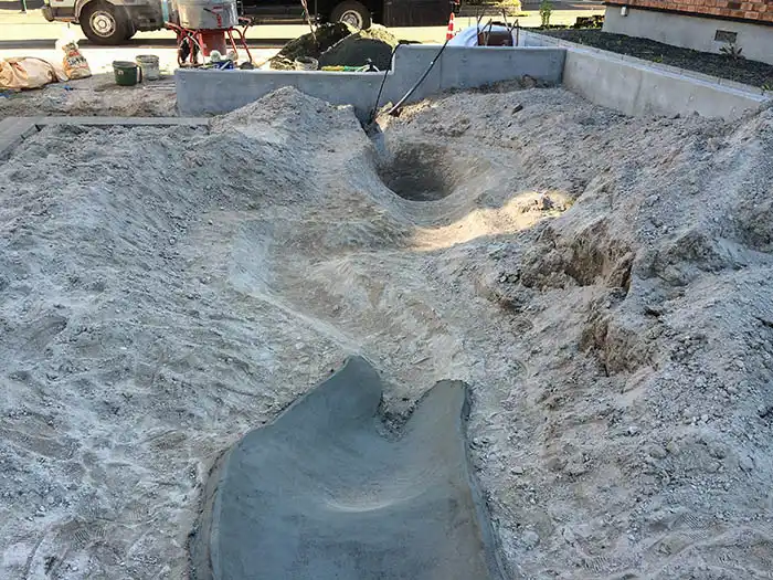 ビオガーデンGRC下地施工の様子